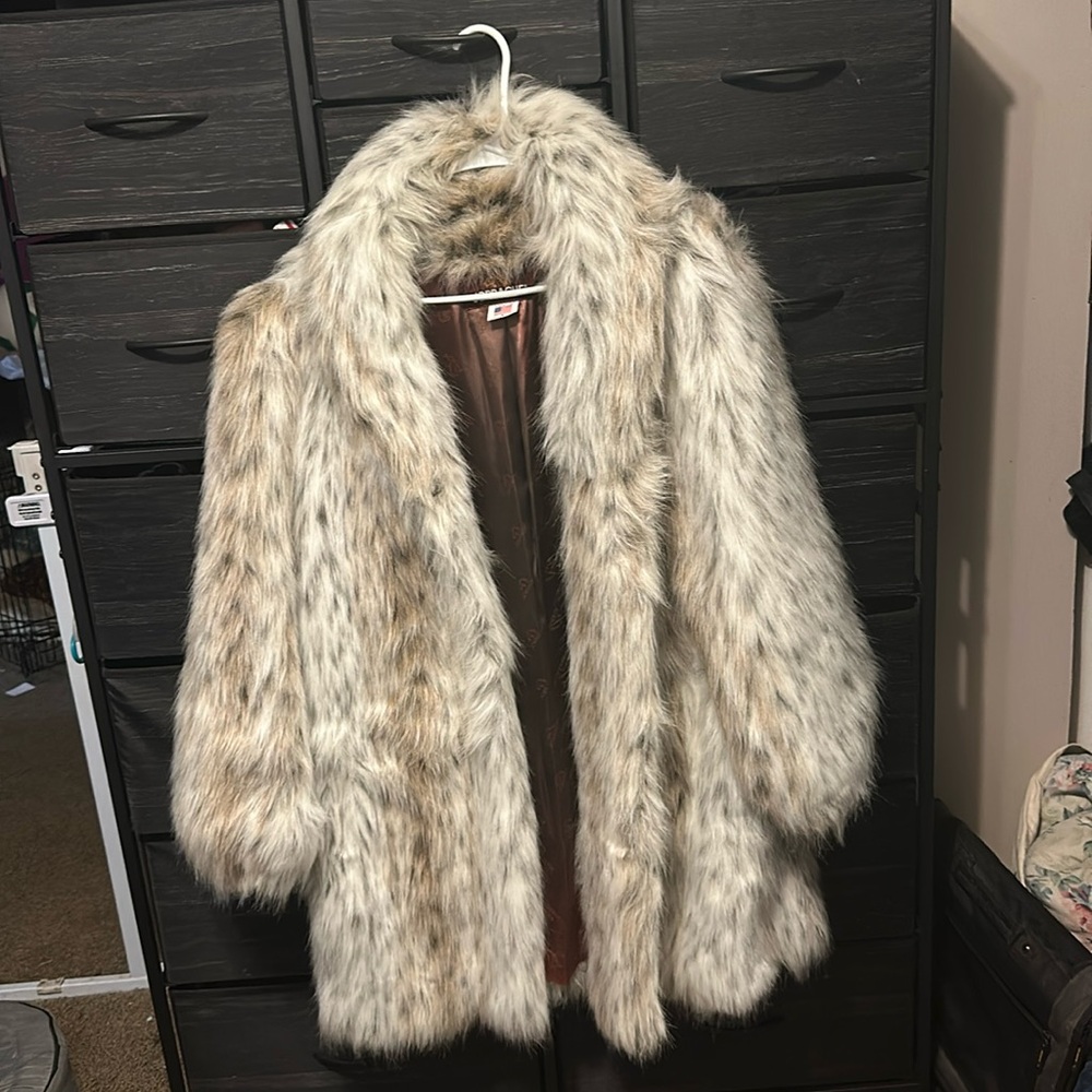 Jordache fur coat
